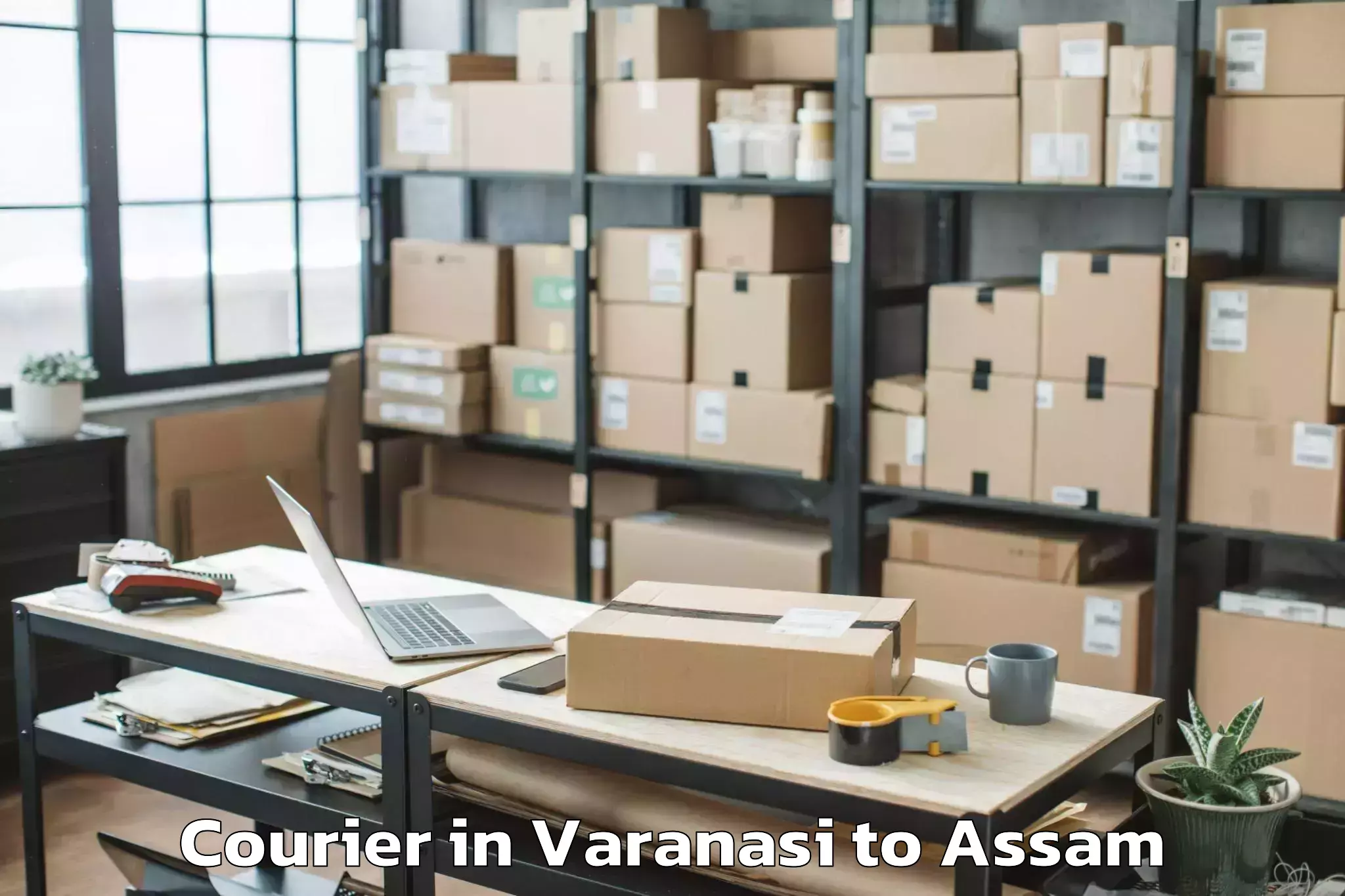 Book Varanasi to Nahorkatiya Courier Online